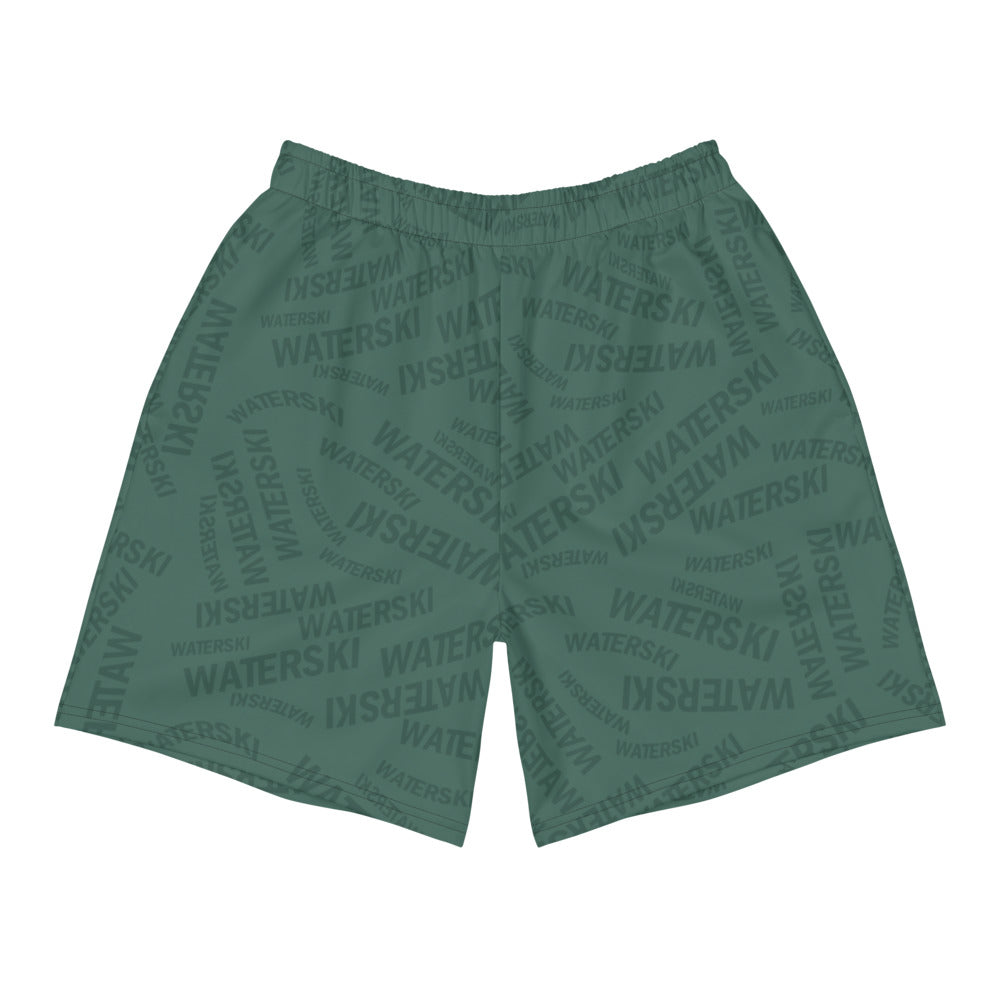 Green Waterski Athletic Long Shorts