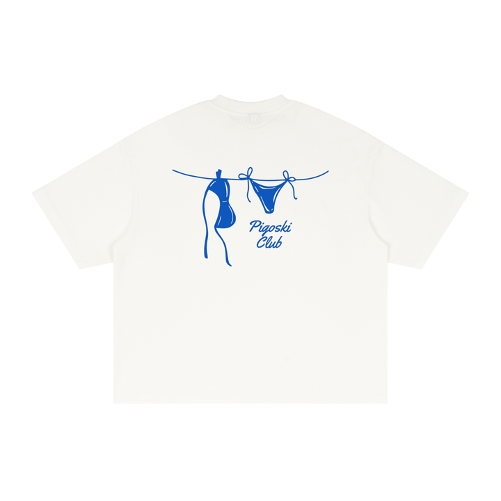 Textured Waffle Washed Boxy T-Shirt