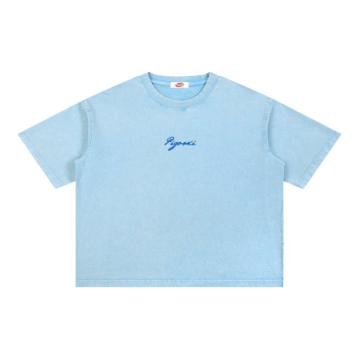 PIGOSKI Dryland Est. 2021 Boxy Tee — Mineral Wash