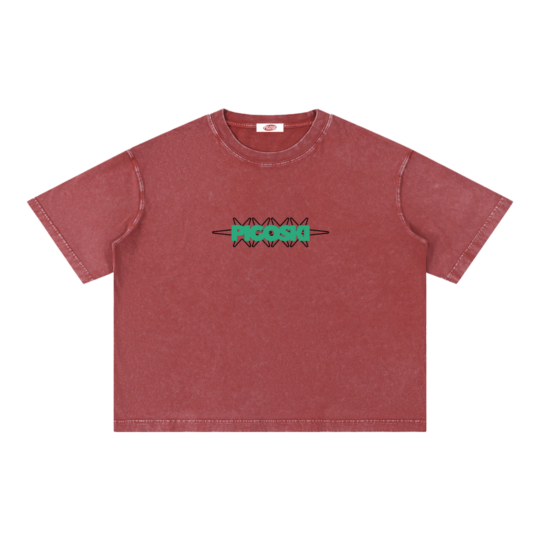 Mineral Wash Boxy Cotton T-Shirt