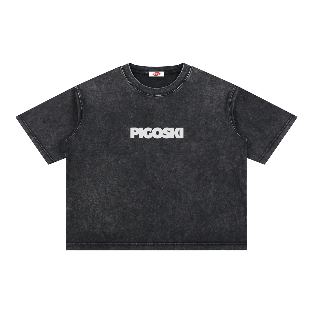 Mineral Wash Boxy Cotton T-Shirt