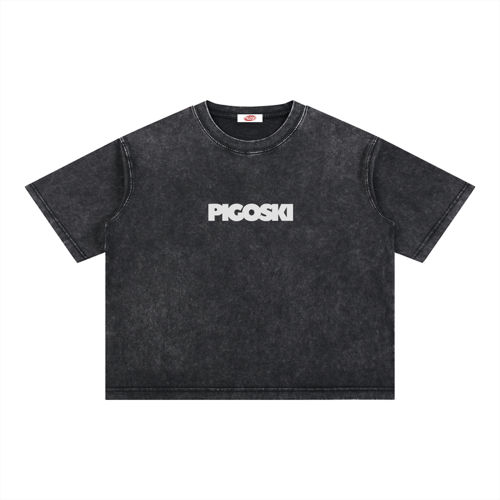 Mineral Wash Boxy Cotton T-Shirt