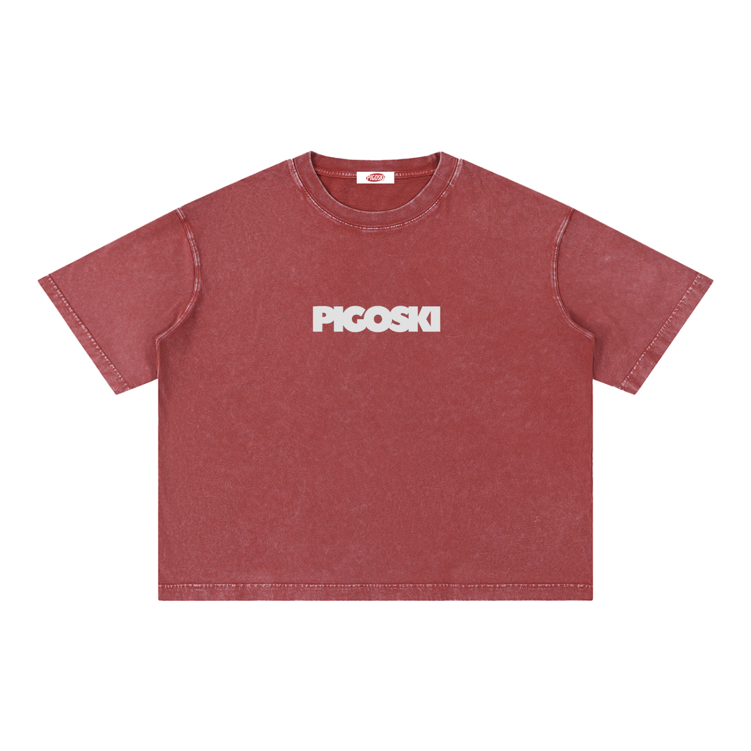 Mineral Wash Boxy Cotton T-Shirt