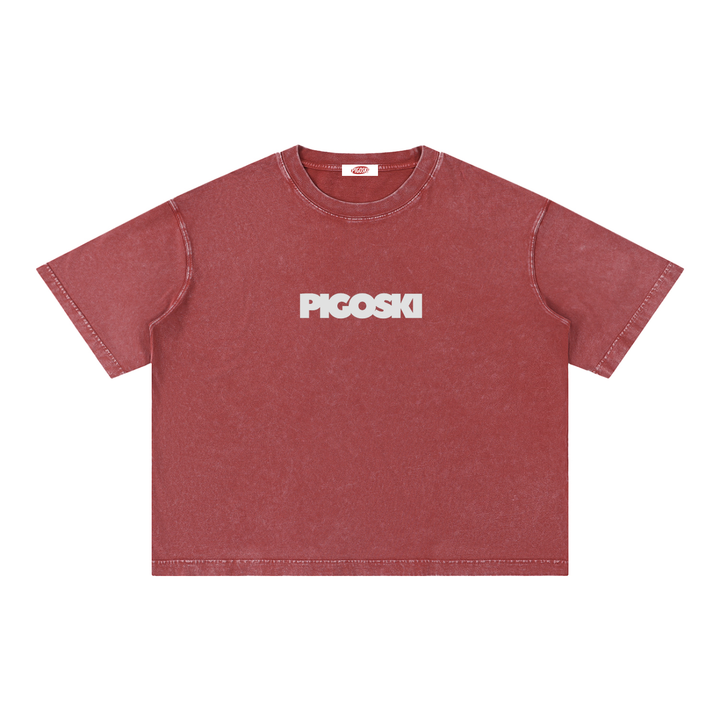 Mineral Wash Boxy Cotton T-Shirt