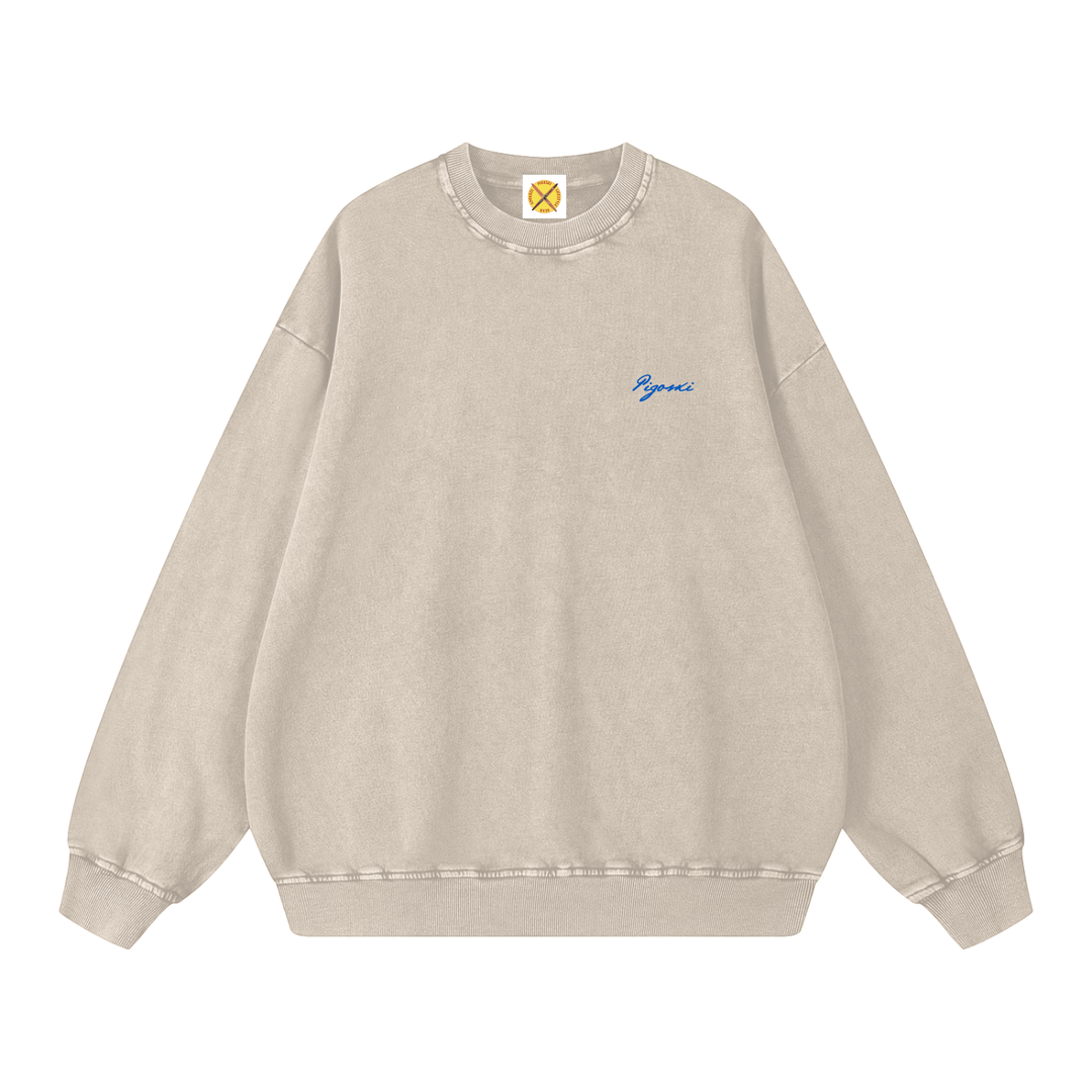 Snow Washed Oversized Sweatshirt