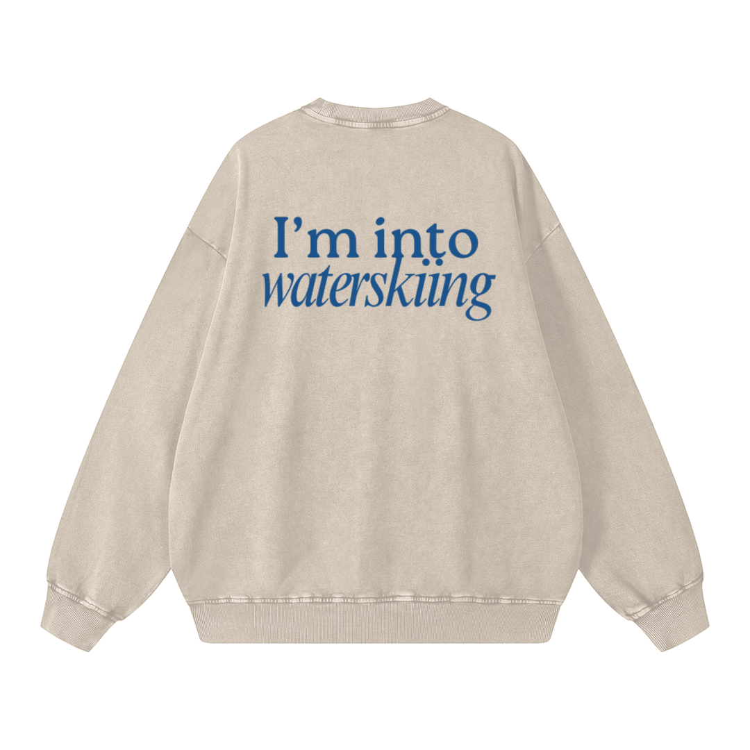 Snow Washed Oversized Sweatshirt
