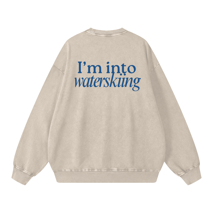 Snow Washed Oversized Sweatshirt