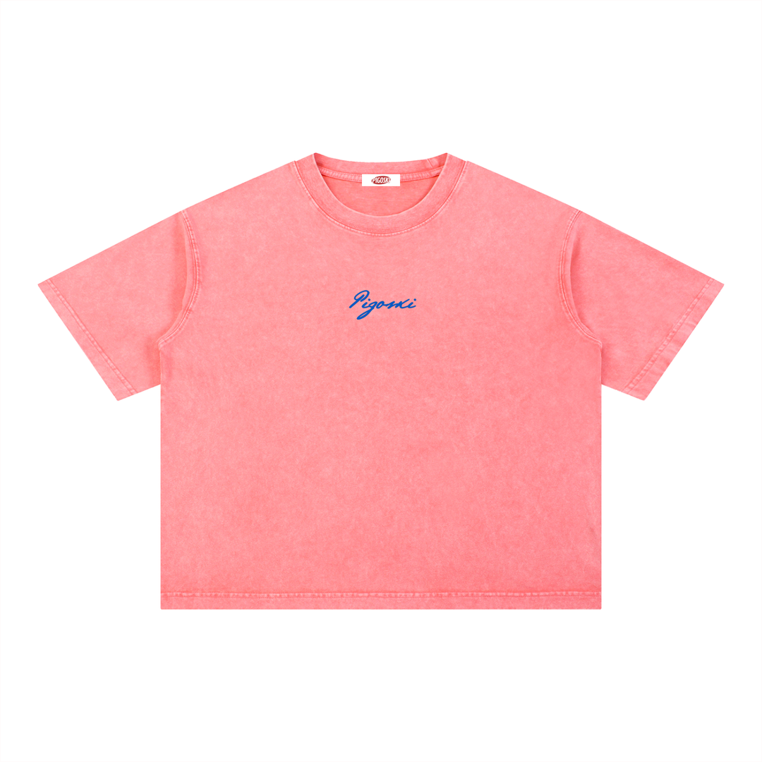 PIGOSKI Dryland Est. 2021 Boxy Tee — Mineral Wash