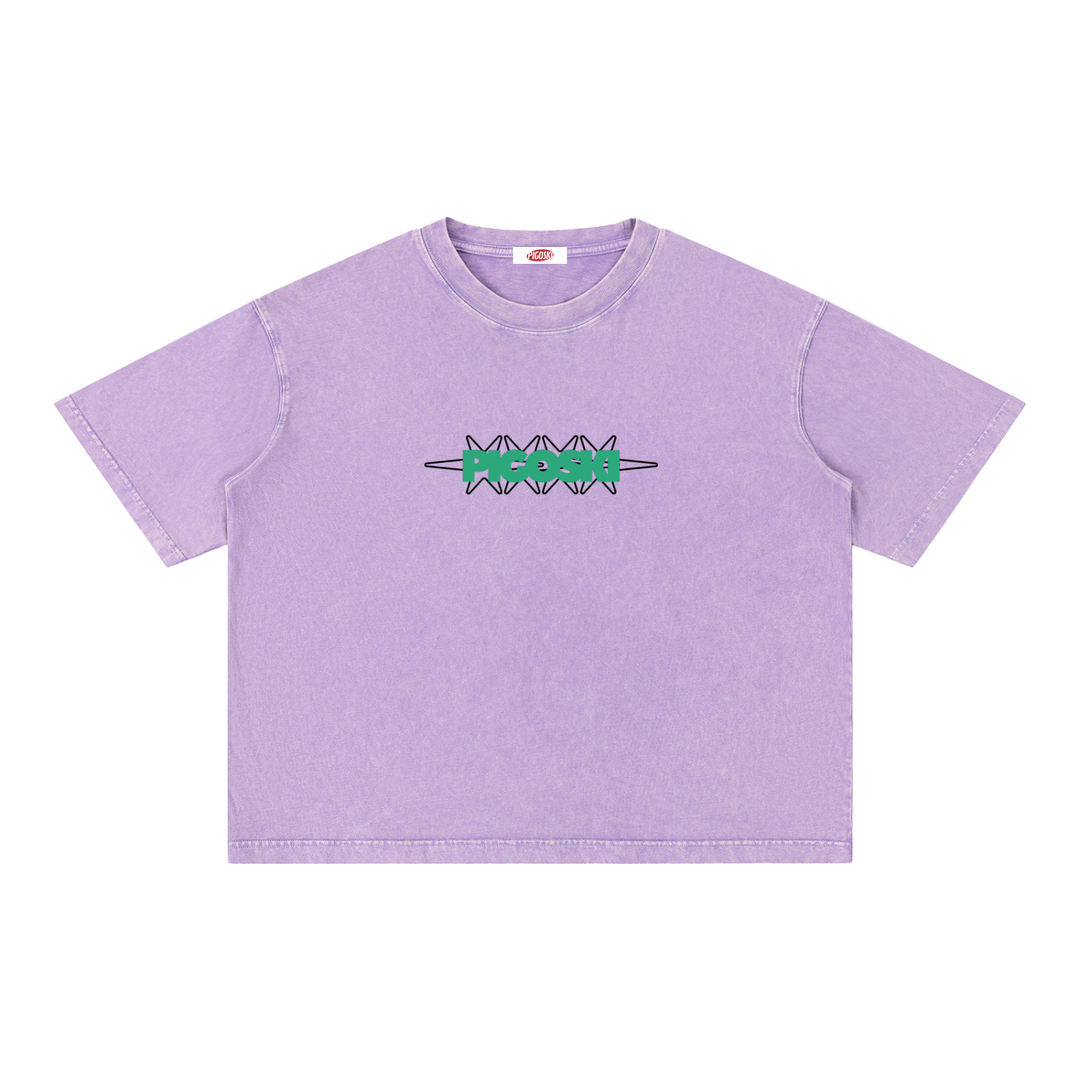 Mineral Wash Boxy Cotton T-Shirt