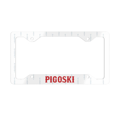 Metal PIGOSKI License Plate