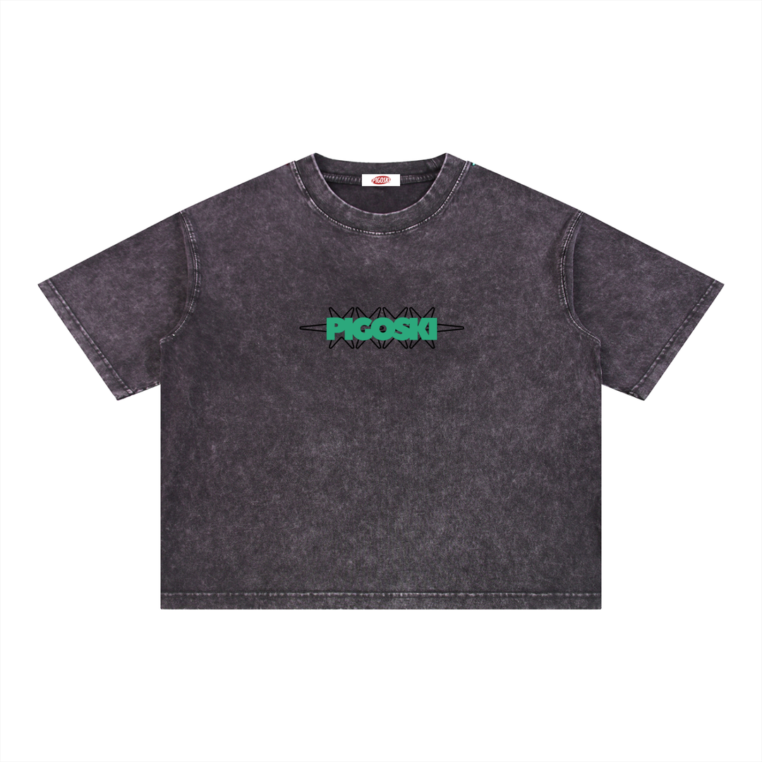 Mineral Wash Boxy Cotton T-Shirt