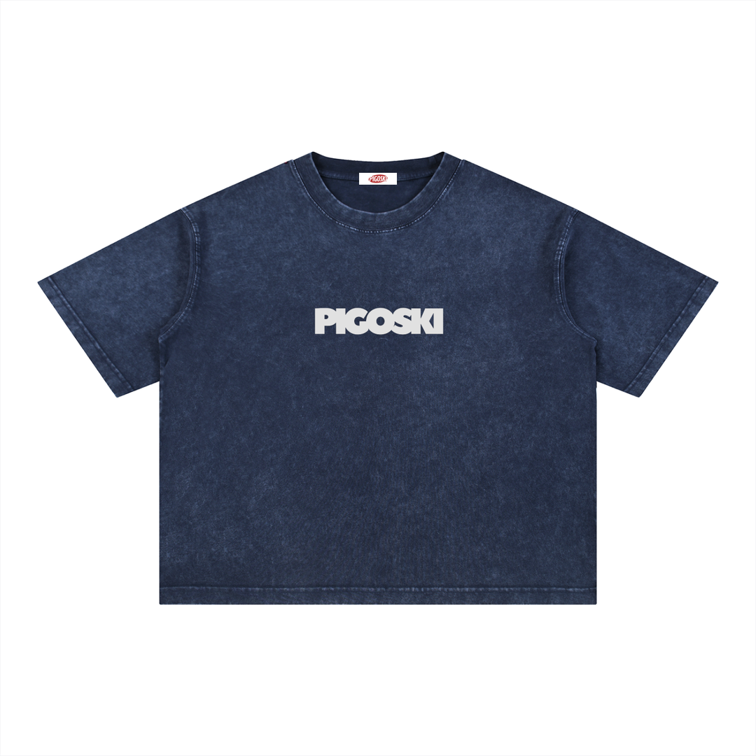 Mineral Wash Boxy Cotton T-Shirt