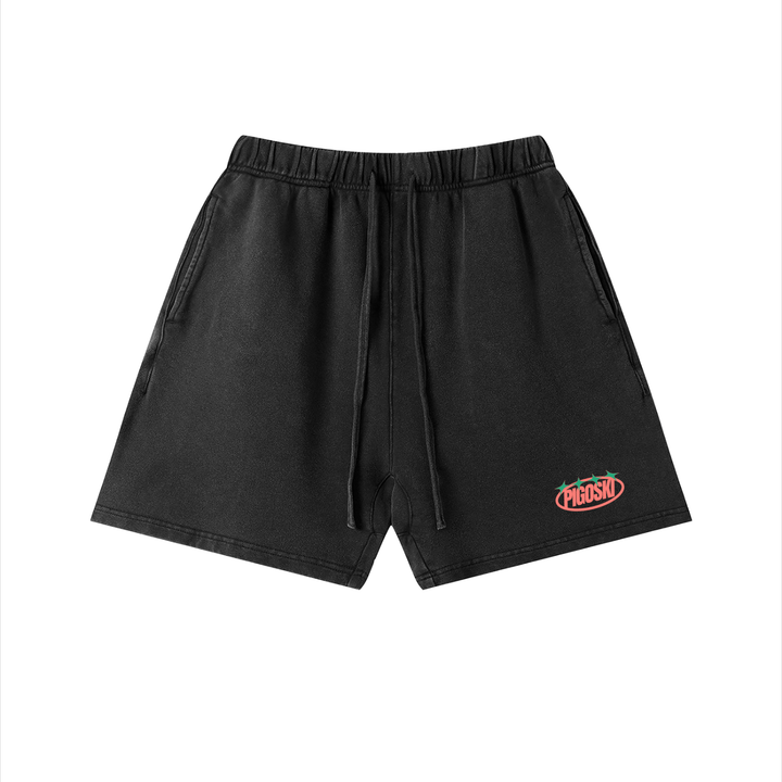 Unisex Vintage Wash Cotton Shorts