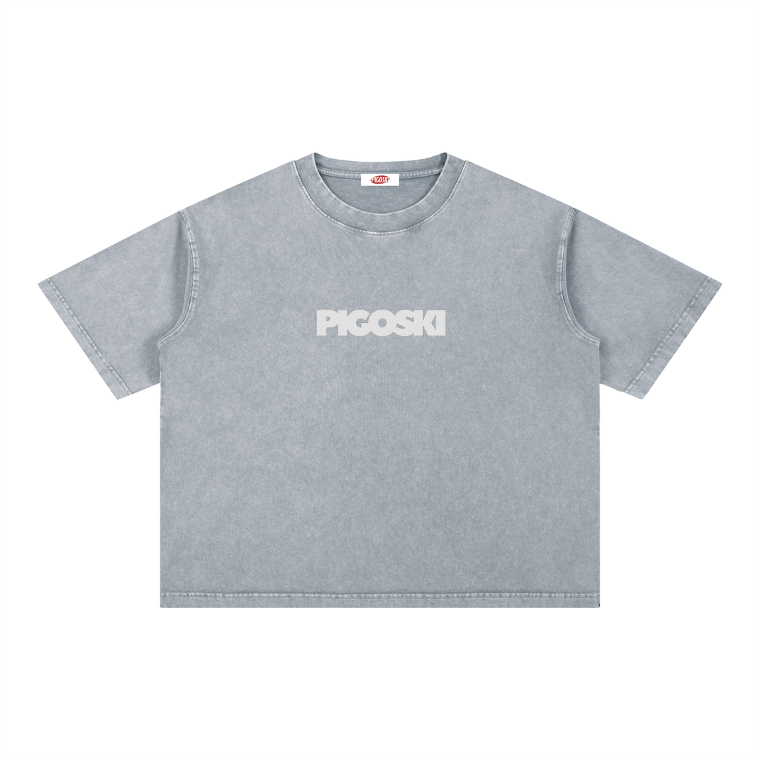Mineral Wash Boxy Cotton T-Shirt