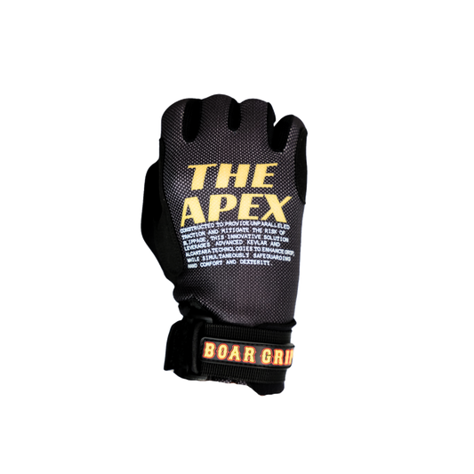 THE APEX Kevlar waterski glove in black — PIGOSKI tournament slalom glove