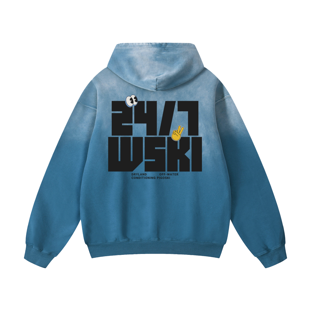 PIGOSKI 24/7 WSKI Hoodie — Heavyweight Sunfade