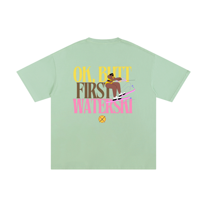 PIGOSKI Butt First Skier Tee