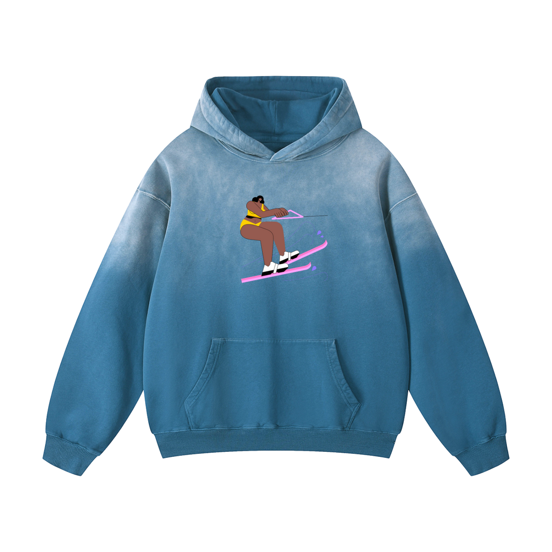 PIGOSKI BUTT Skier Hoodie — Heavyweight Sunfade