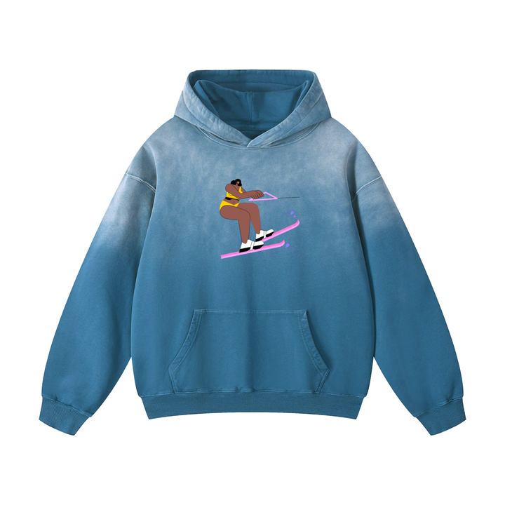 PIGOSKI BUTT Skier Hoodie — Heavyweight Sunfade