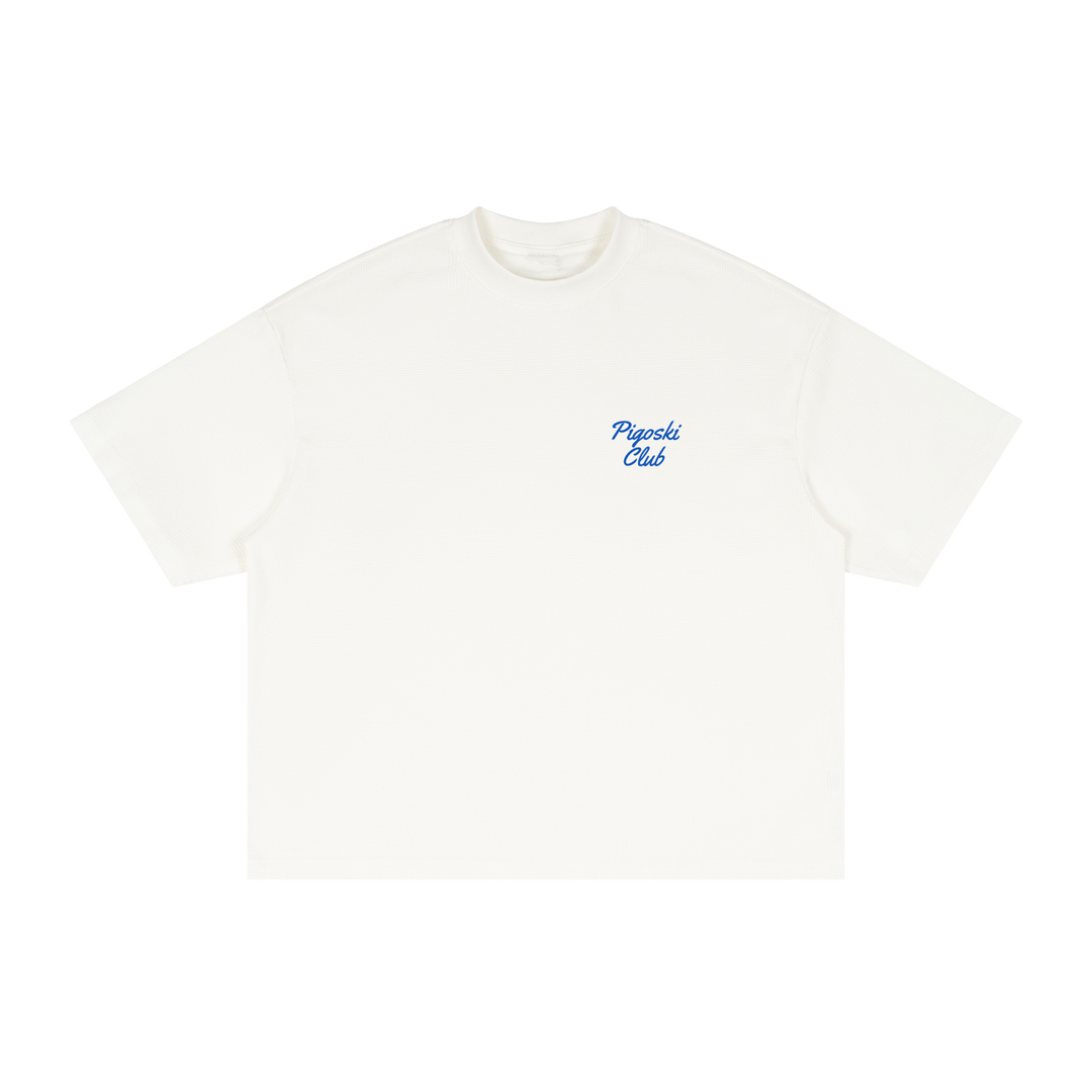 PIGOSKI Club bikini Waffle Tee — White