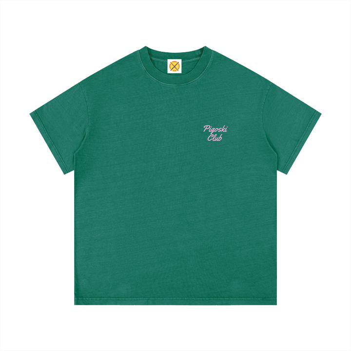 PIGOSKI Club Tee — Vintage Wash (Deep)