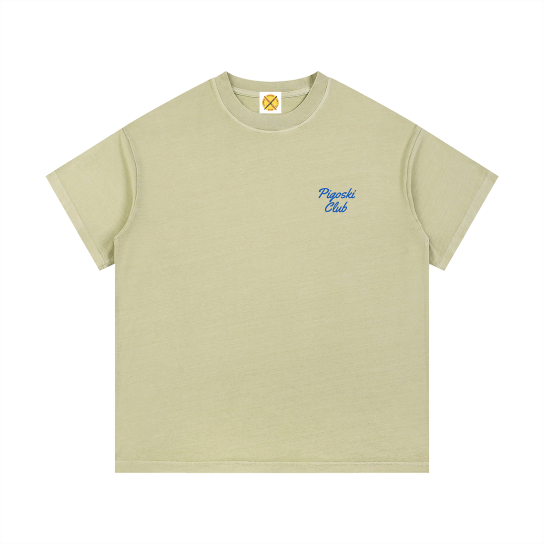 PIGOSKI Club Tee — Vintage Wash (Pastel)