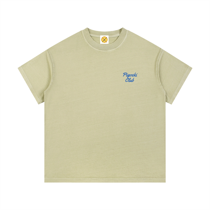 PIGOSKI Club Tee — Vintage Wash (Pastel)