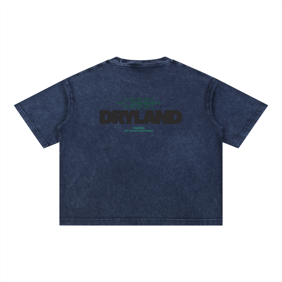 PIGOSKI Dryland Oval Boxy Tee — Mineral Wash (Brights)