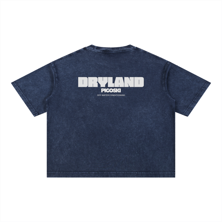 PIGOSKI Dryland Wordmark Boxy Tee — Mineral Wash