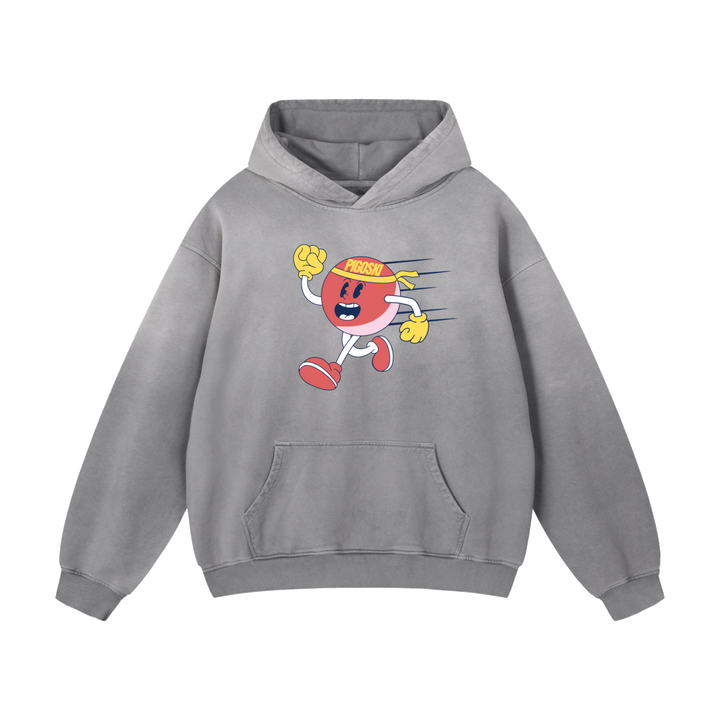PIGOSKI Mascot Hoodie — Heavyweight Sunfade