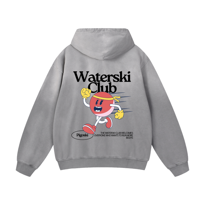 PIGOSKI Mascot Hoodie — Heavyweight Sunfade