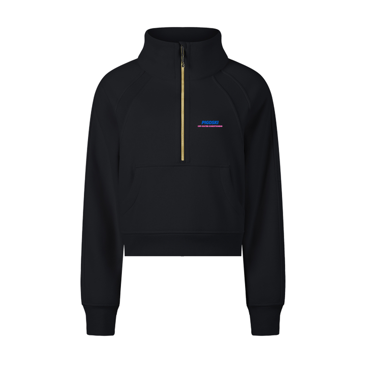 PIGOSKI Neon Cropped Half-Zip — Women&