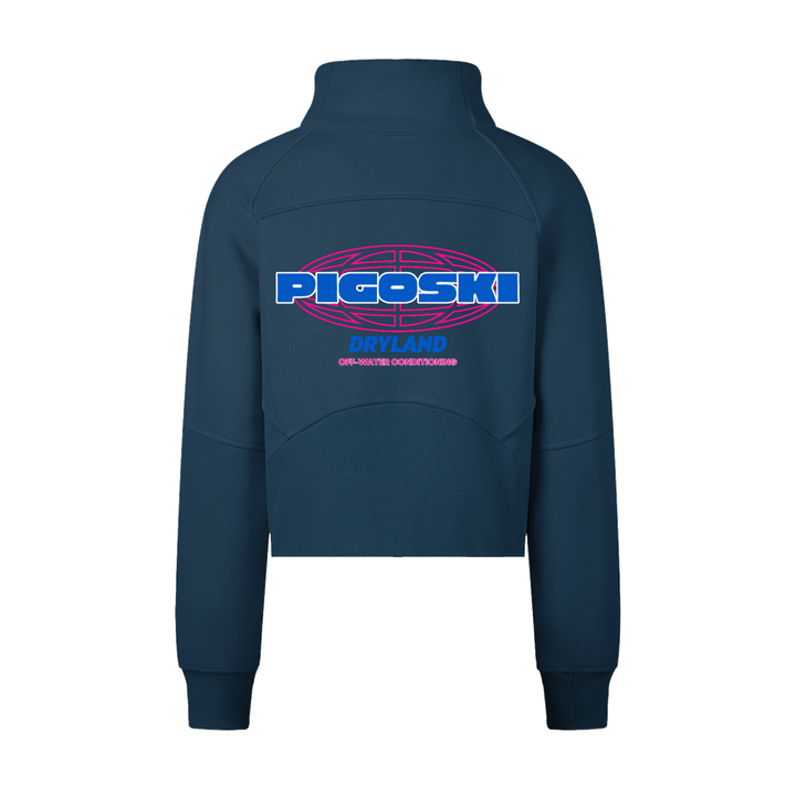 PIGOSKI Neon Cropped Half-Zip — Women&