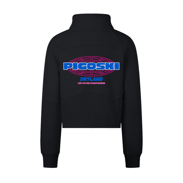 PIGOSKI Neon Cropped Half-Zip — Women&