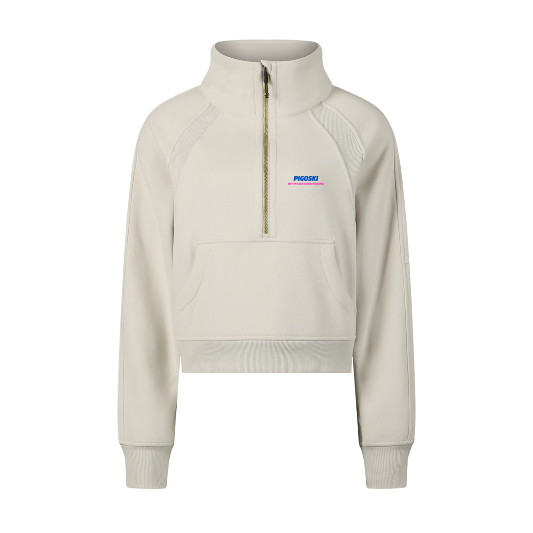 PIGOSKI Neon Cropped Half-Zip — Women&