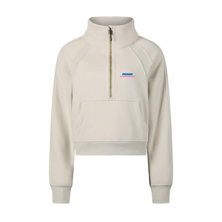 PIGOSKI Neon Cropped Half-Zip — Women&