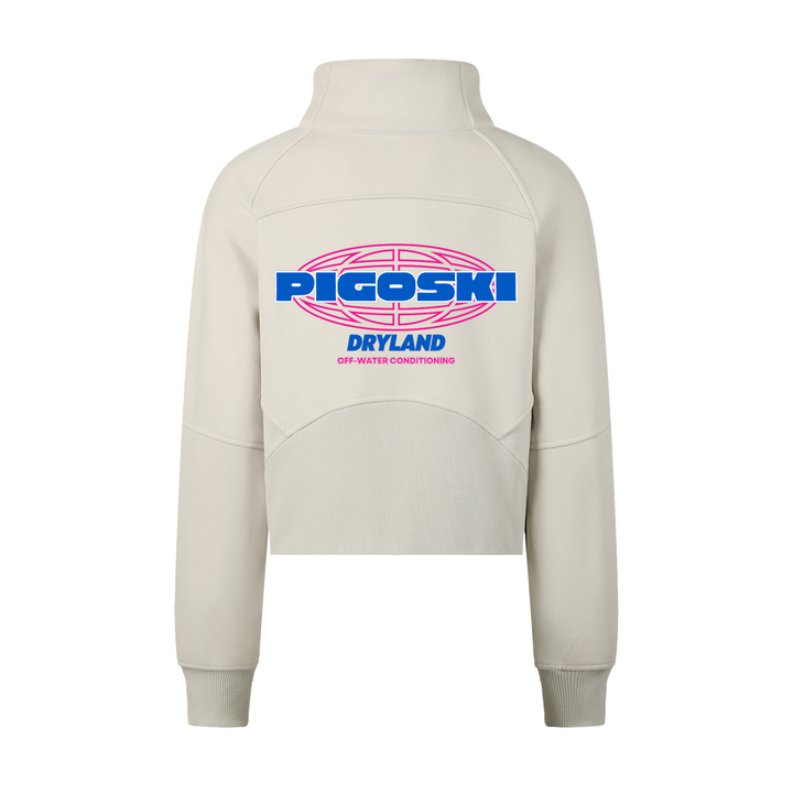 PIGOSKI Neon Cropped Half-Zip — Women&