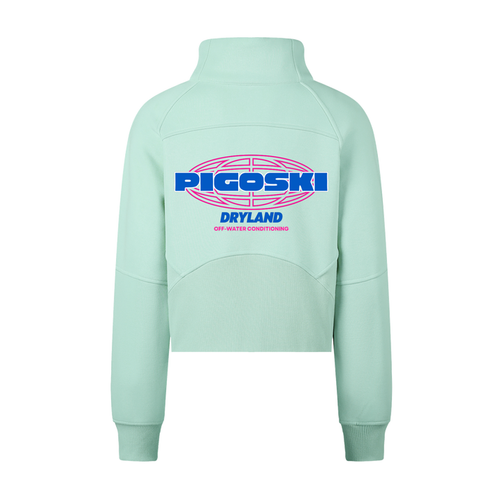 PIGOSKI Neon Cropped Half-Zip — Women&