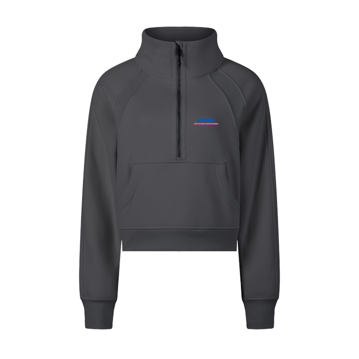 PIGOSKI Neon Cropped Half-Zip — Women&