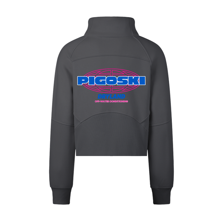 PIGOSKI Neon Cropped Half-Zip — Women&