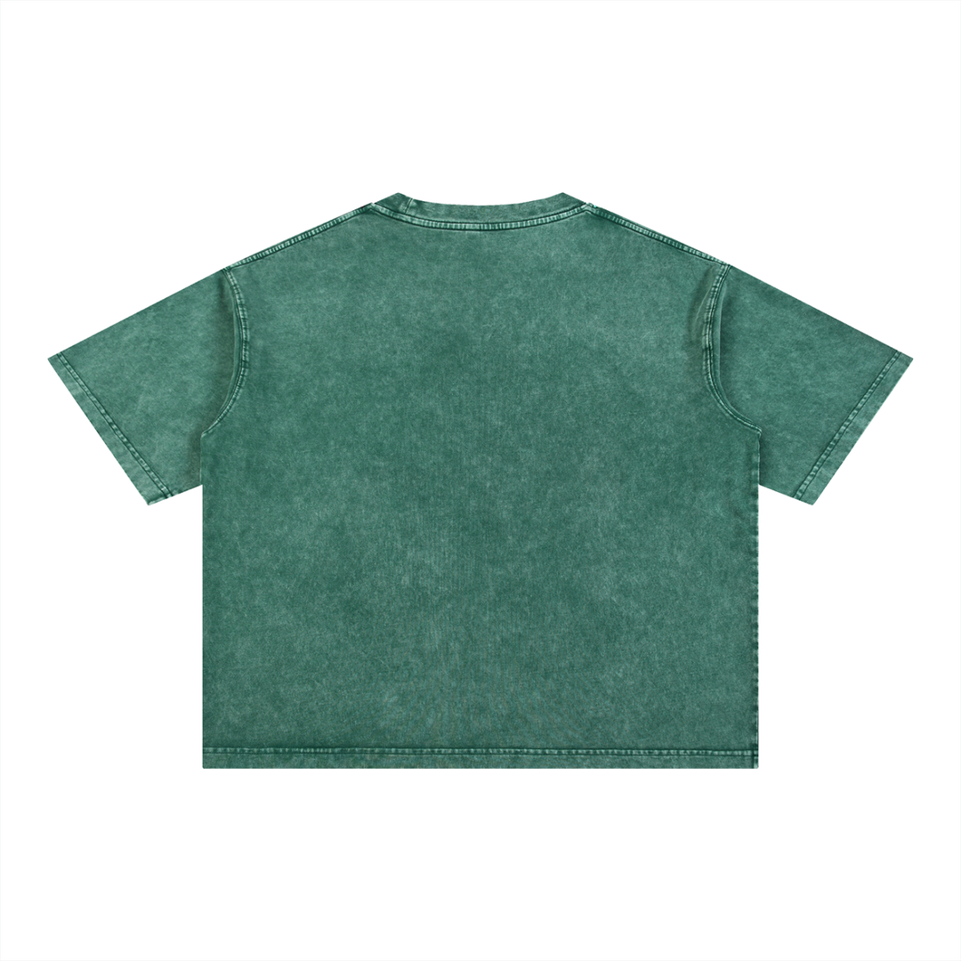 PIGOSKI Oval Boxy Tee — Mineral Wash