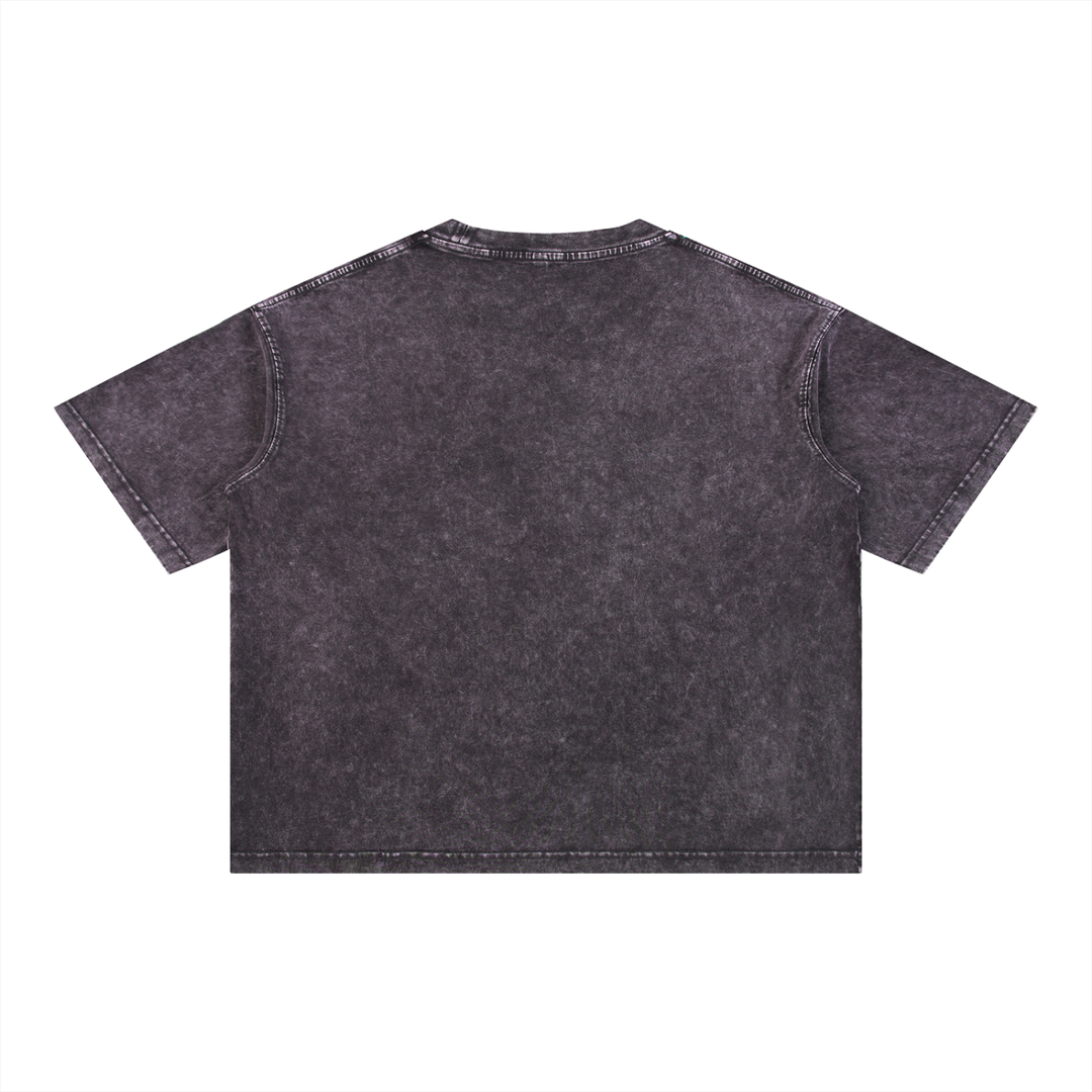 PIGOSKI Oval Boxy Tee — Mineral Wash