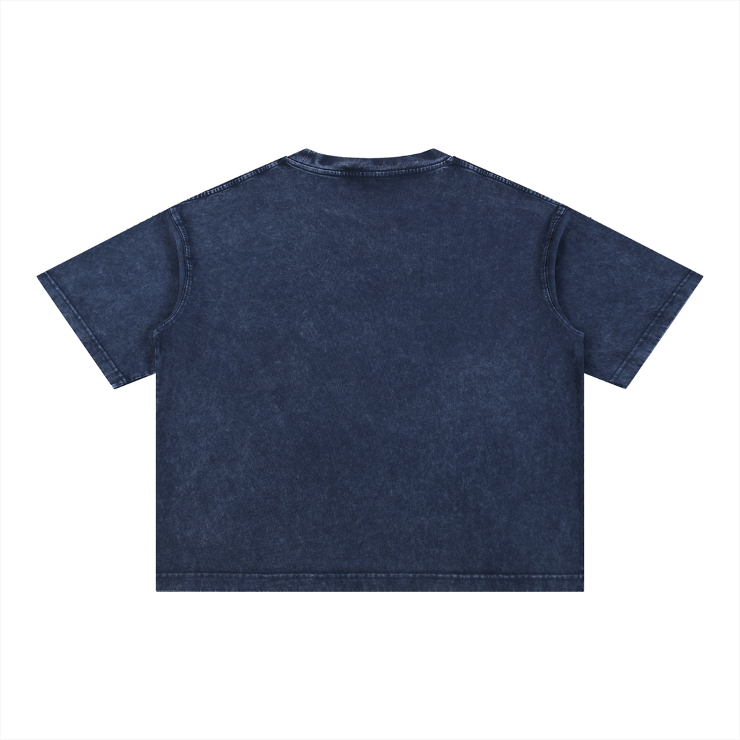 PIGOSKI Oval Boxy Tee — Mineral Wash