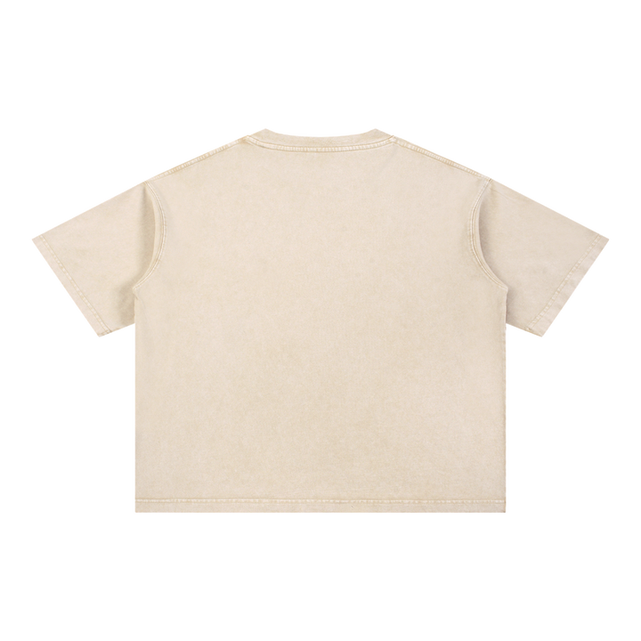 PIGOSKI Oval Boxy Tee — Mineral Wash