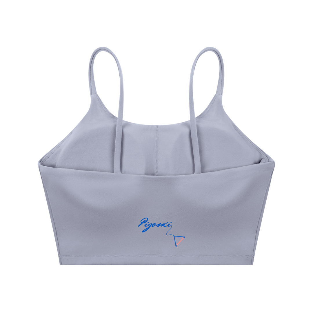 PIGOSKI Signature Spaghetti-Strap Yoga Bra — Women&