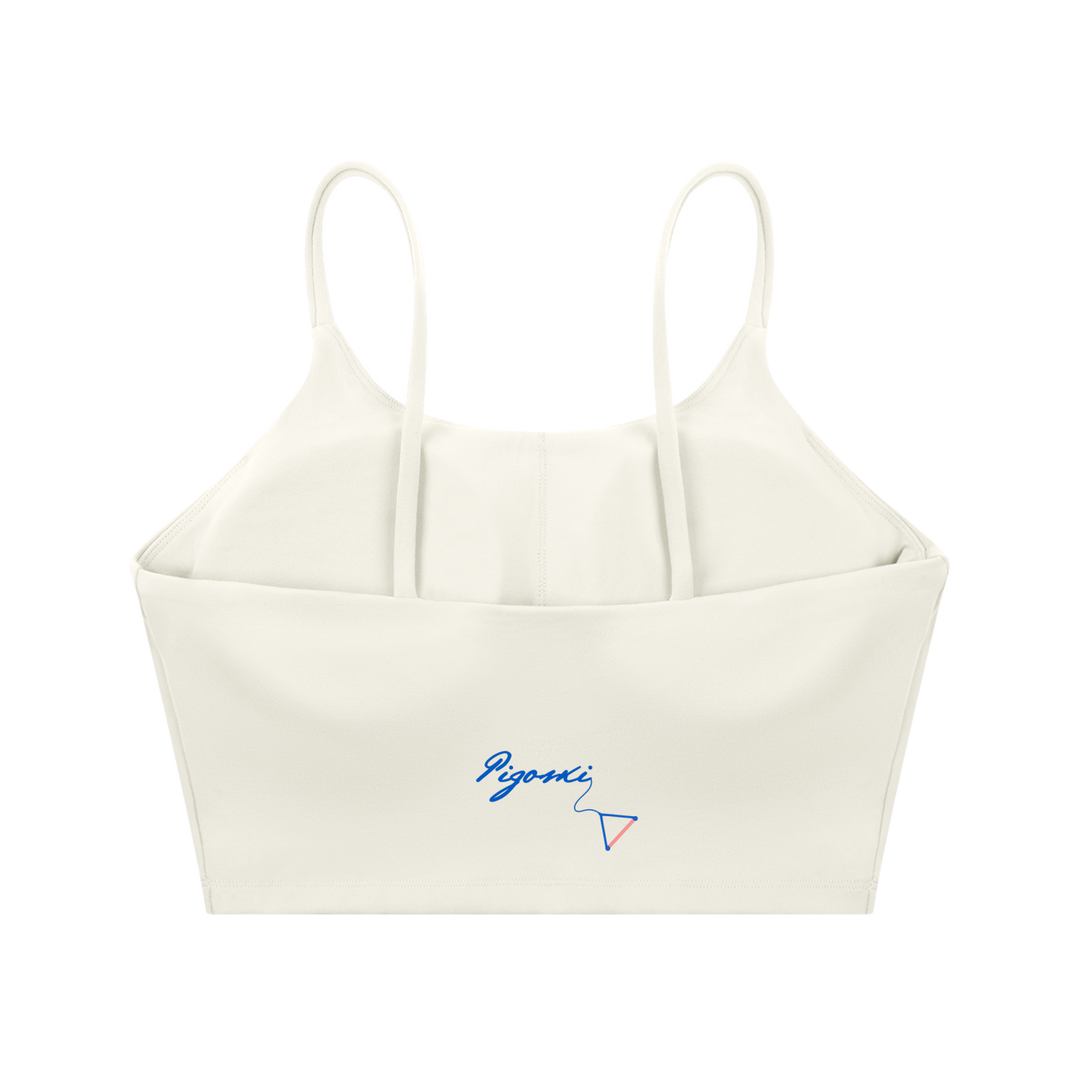 PIGOSKI Signature Spaghetti-Strap Yoga Bra — Women&
