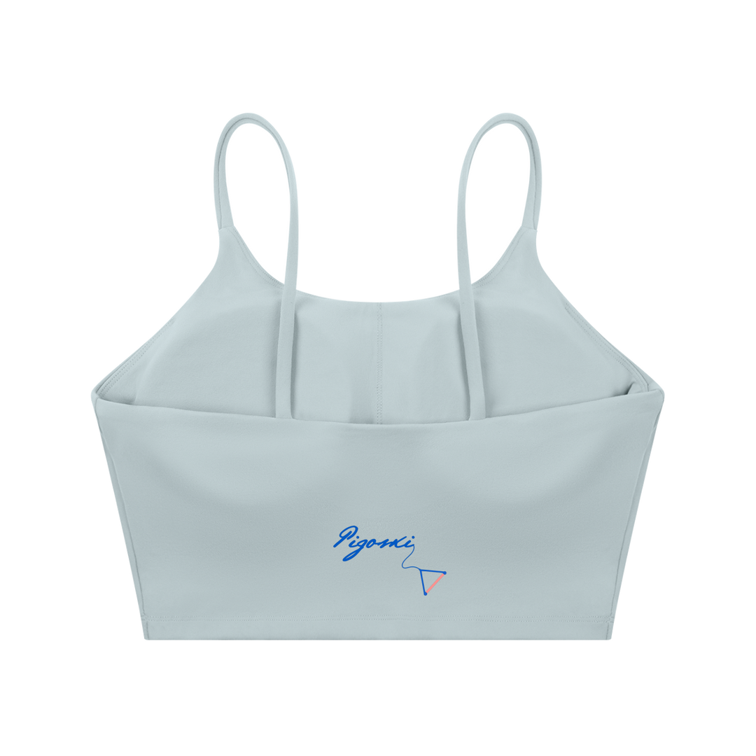 PIGOSKI Signature Spaghetti-Strap Yoga Bra — Women&