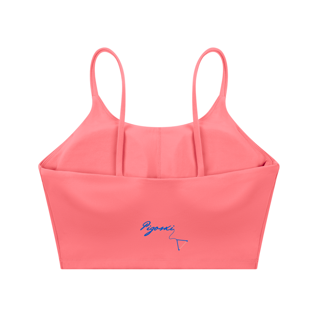 PIGOSKI Signature Spaghetti-Strap Yoga Bra — Women&