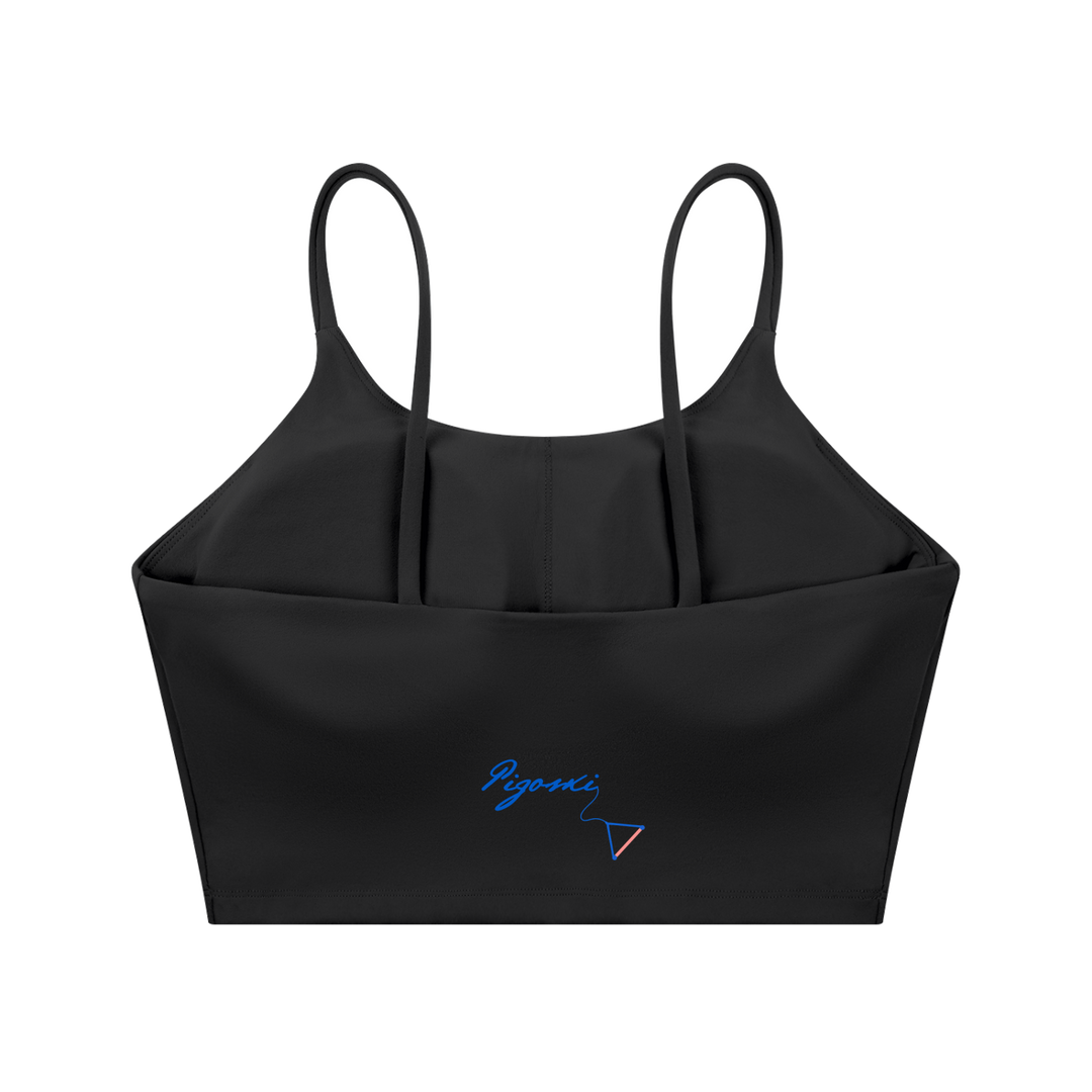 PIGOSKI Signature Spaghetti-Strap Yoga Bra — Women&