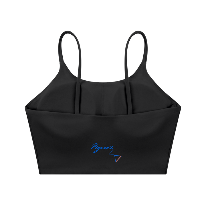 PIGOSKI Signature Spaghetti-Strap Yoga Bra — Women&